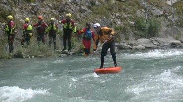 Self rescue and rescue with SUP